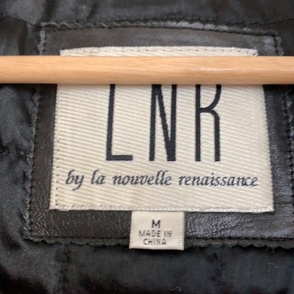 LNR | Convertible leather coat Fox hood trim black - Picture 14 of 16